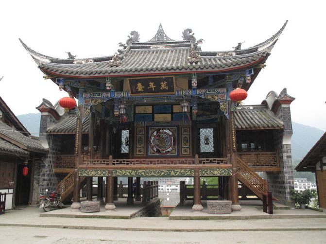 黄龙溪古龙寺万年台（全景）